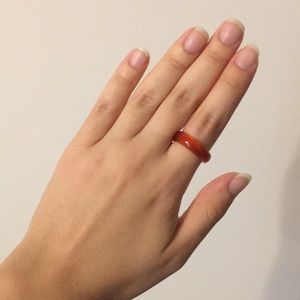 Garnet Glass Ring
